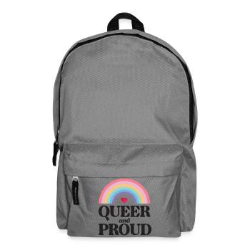 LGBT Pride Month - Queer und stolz - Rucksack - Mittelgrau - Vorne
