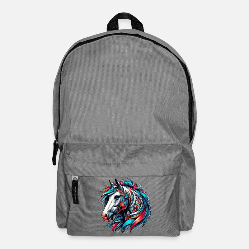 Cheval - Sac à dos - gris éléphant