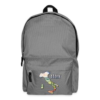 Watercolor Map of Italy - Backpack - elephant grey - Front