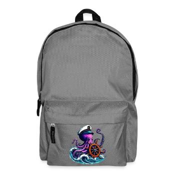 Krake - Rucksack - Mittelgrau - Vorne