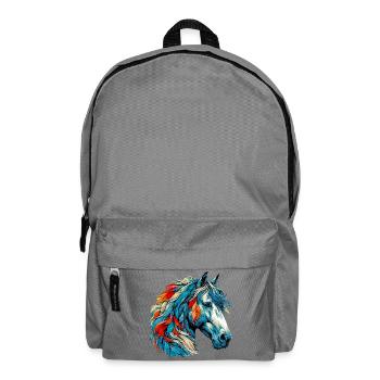 Cheval - Sac à dos - gris éléphant - Devant