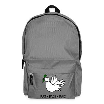 Frieden - Rucksack - Mittelgrau - Vorne