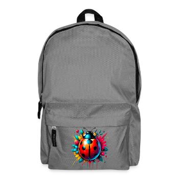 Marienkäfer - Rucksack - Mittelgrau - Vorne