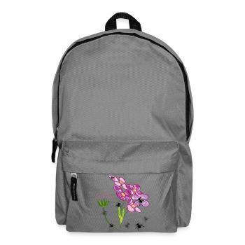 Blumen mit Ameisen Insekten - Rucksack - Mittelgrau - Vorne
