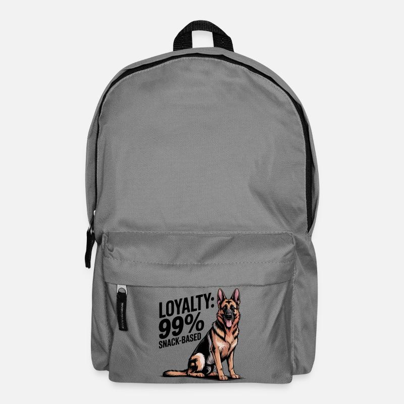 German Shepherd Dog Art - Backpack - elephant grey