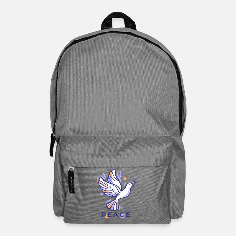 Friedenstaube 2 - Rucksack - Mittelgrau