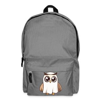 Eule Halloween Geist - Rucksack - Mittelgrau - Vorne