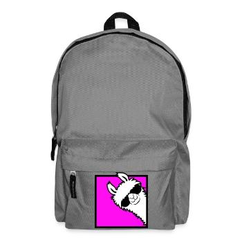 Lama Cool Peeks Around Corner Side Sunglasses Alpaca - Backpack - elephant grey - Front