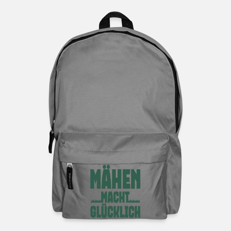 Mähen macht glücklich - Rucksack - Mittelgrau