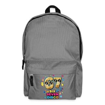 67 Six Seven 6-7 - Disco Retro Party - Backpack - elephant grey - Front