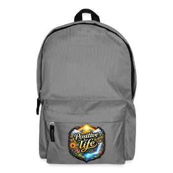 Positive for life - Backpack - elephant grey - Front