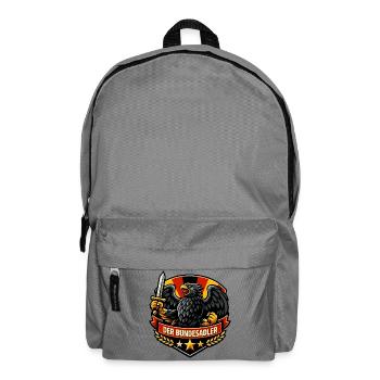 Bundesadler-Wappen - Rucksack - Mittelgrau - Vorne