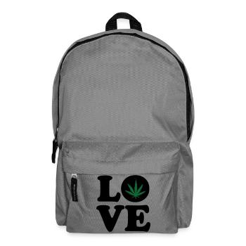Love weed cannabis  - Sac à dos - gris éléphant - Devant