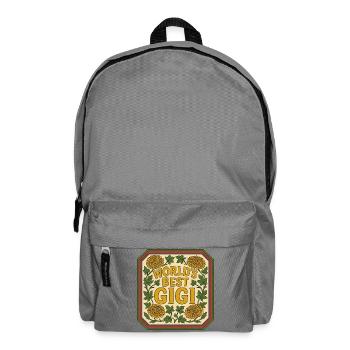 World's Best Gigi Vintage Floral - Backpack - elephant grey - Front