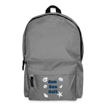 Sun Sea Salt Beach Ocean Coastal Summer Design - Sac à dos - gris éléphant - Devant