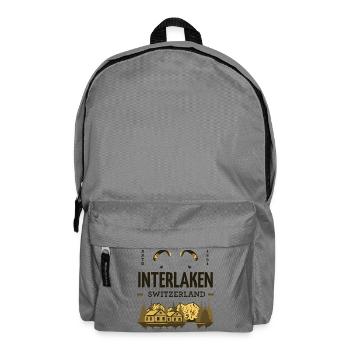 Interlaken Switzerland – Paragliding & Alpen - Rucksack - Mittelgrau - Vorne