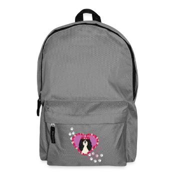 Resting B!tch Face Cavalier King - Backpack - elephant grey - Front