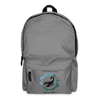 Mon signe est le Scorpion - Sac à dos - gris éléphant - Devant