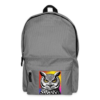 Eule - Rucksack - Mittelgrau - Vorne