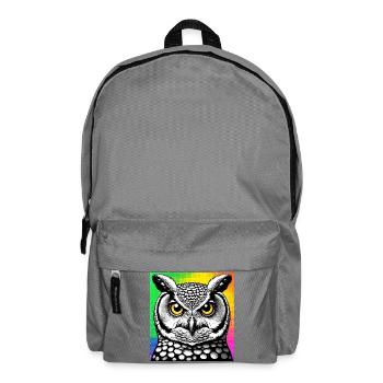 Eule - Rucksack - Mittelgrau - Vorne