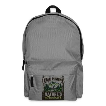 Trailrunning Natur's Laufband-Schild - Rucksack - Mittelgrau - Vorne