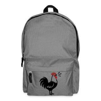 Rooster Crows Farm Logo - Backpack - elephant grey - Front