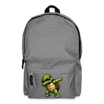 Dabbing Schildkröte - Rucksack - Mittelgrau - Vorne