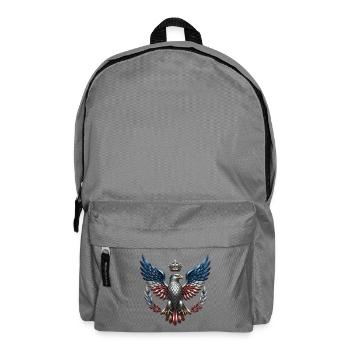 Royal US Eagle – Armoiries de la Liberté et de la Couronne - Sac à dos - gris éléphant - Devant