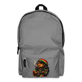 Süßes Capybara im Rastafari Stil - Rucksack - Mittelgrau - Vorne