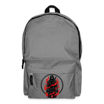 Flame warriors in the shadows - Backpack - elephant grey - Front