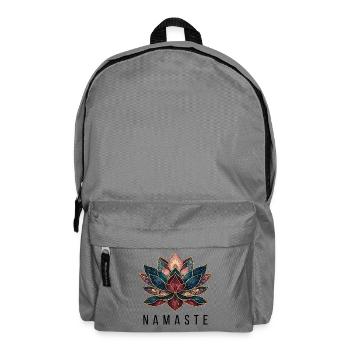 Boho Lotus Blume Yoga Meditation - Rucksack - Mittelgrau - Vorne