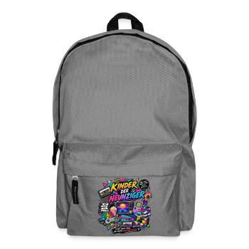 Kinder der Neunziger Retro Neon - Rucksack - Mittelgrau - Vorne
