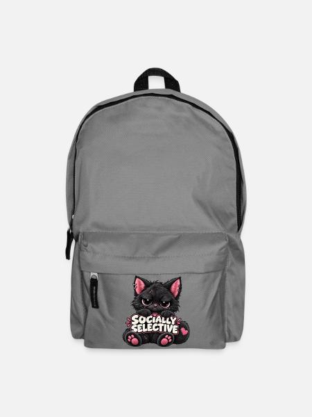 Socially Selective Katze - Rucksack - Mittelgrau