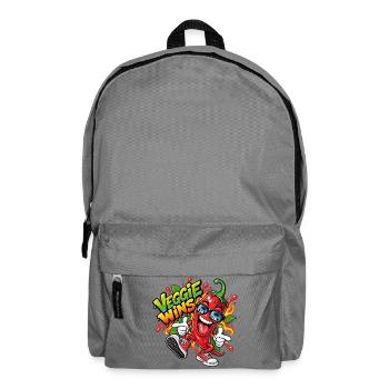 Lustige Peperoni - Rucksack - Mittelgrau - Vorne