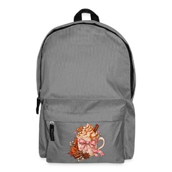 Herzlicher Herbstkaffee Becher - Rucksack - Mittelgrau - Vorne