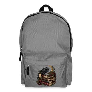 Rabe beim Schachspiel - Rucksack - Mittelgrau - Vorne