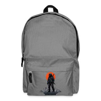Ninja im Neonmond - Rucksack - Mittelgrau - Vorne
