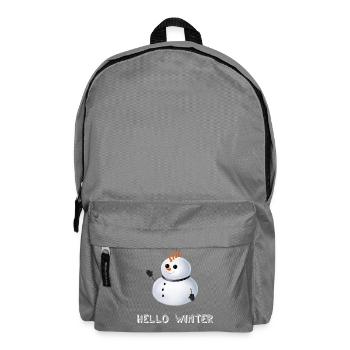 Hello Winter - Punk Schneemann - Rucksack - Mittelgrau - Vorne