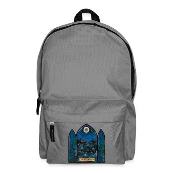 Loch Ness Monster Buntglas - Rucksack - Mittelgrau - Vorne