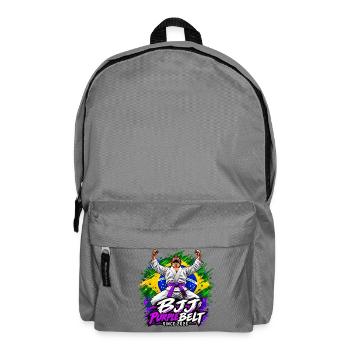 BJJ Lila Gürtel seit 2026 - Rucksack - Mittelgrau - Vorne