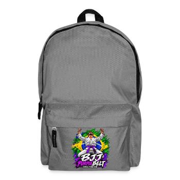BJJ Lila Gürtel seit Ewigkeiten - Rucksack - Mittelgrau - Vorne