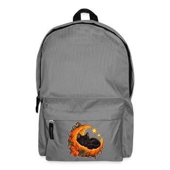 Mondbeschienene Kürbiskatze - Rucksack - Mittelgrau - Vorne