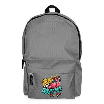 Flamingo - Rucksack - Mittelgrau - Vorne