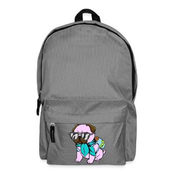 Mops-Reisender - Rucksack - Mittelgrau - Vorne