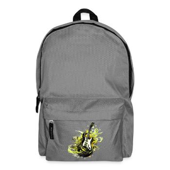E-Gitarre Gitarre Gitarrist Musik Instrument Rock - Rucksack - Mittelgrau - Vorne
