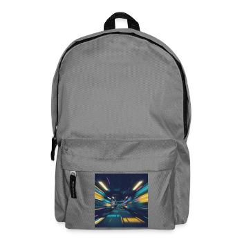 Neon Tunnel Subway Berlin - Backpack - elephant grey - Front
