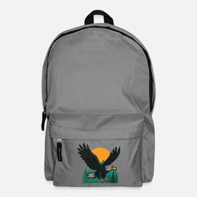 Eagle Pixel – Sunset in the mountains - Backpack - elephant grey