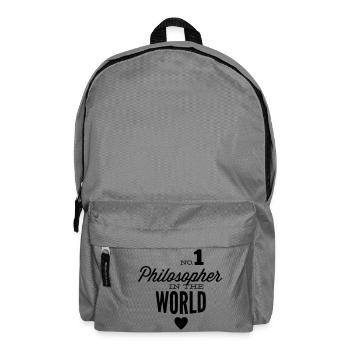 Bester Philosoph der Welt - Rucksack - Mittelgrau - Vorne