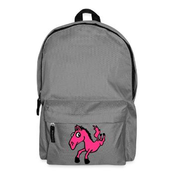 Krasses Pferd - Rucksack - Mittelgrau - Vorne