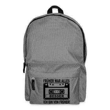 everything was better - Backpack - elephant grey - Front